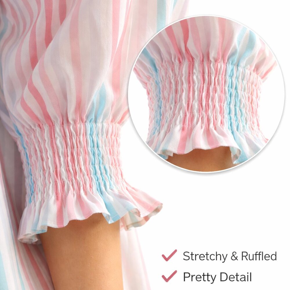 Striped Maxi Shirt Dress - Casual, Resort & Beach Wear NWOT - Picture 7 of 9